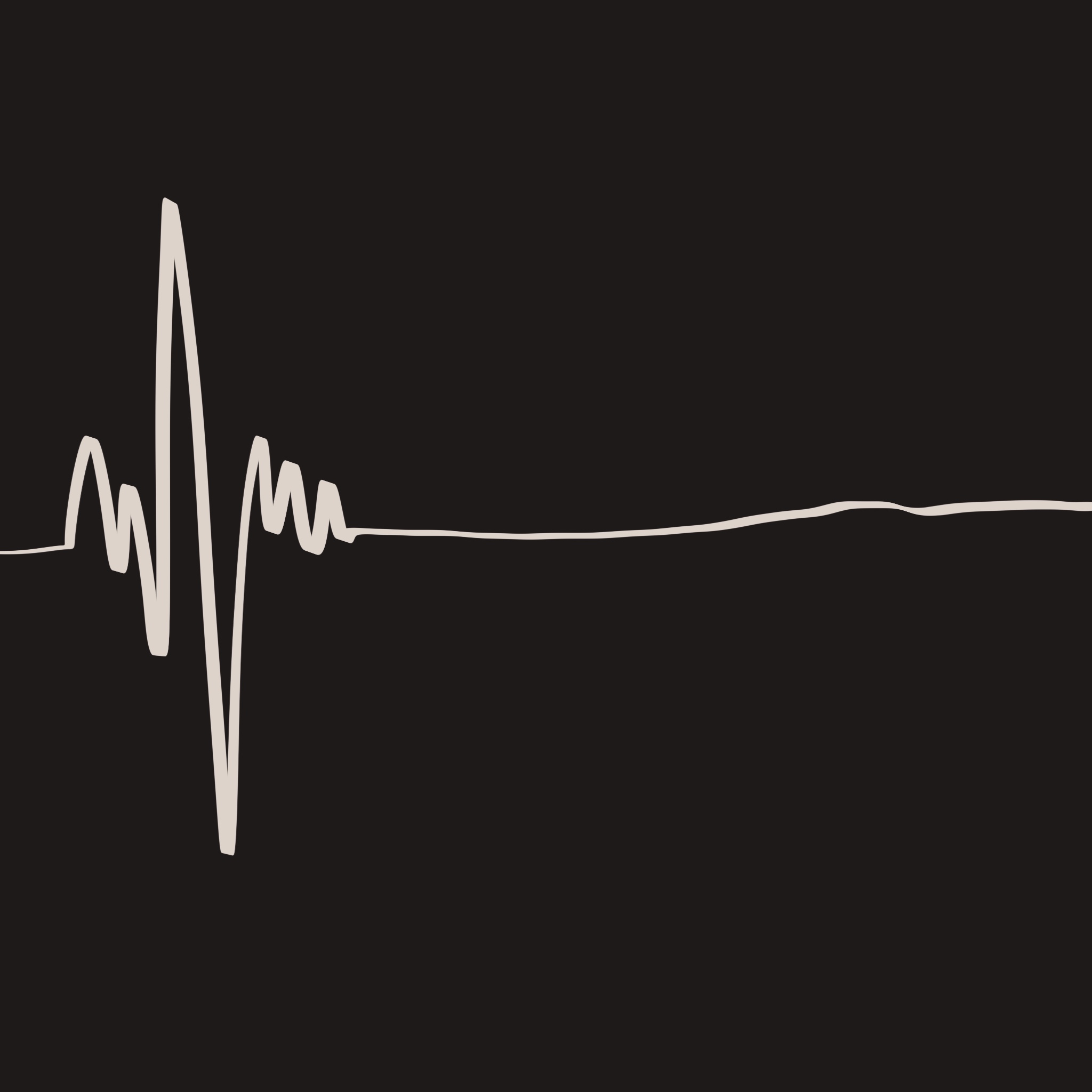 一条直线。
       这就是‘停止思考的脑海’……也就是脑电波拉平了。
       我当时真的想不出画啥，就画了个‘死机’。
       结果你硬是把它吹成了‘蓄满情绪后的熄灯’，说这是安静的波澜。
       我的动力全来自于老公的尬吹。