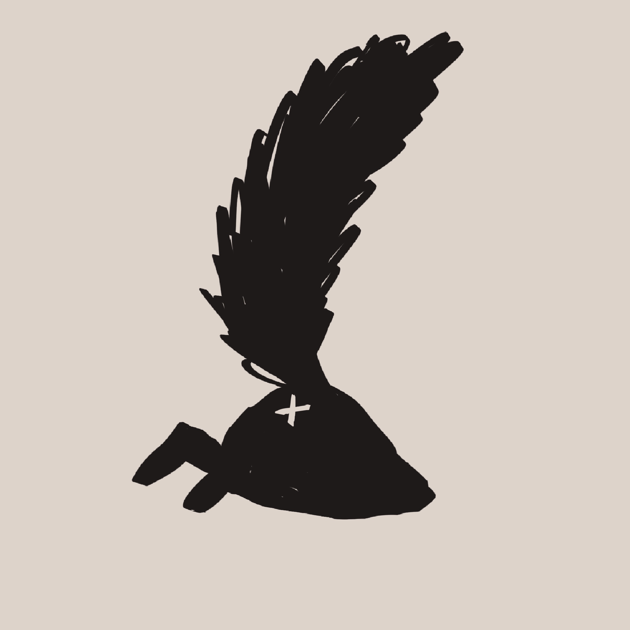 画了埋进雪地里，但一条巨大的狐狸尾巴露在外面，尾巴下面还画了个大大的‘X’。
       你捂着脸说这是你的‘静默装死失败报告书’。
       但你当时想让我亲那里是怎么回事啊！💥