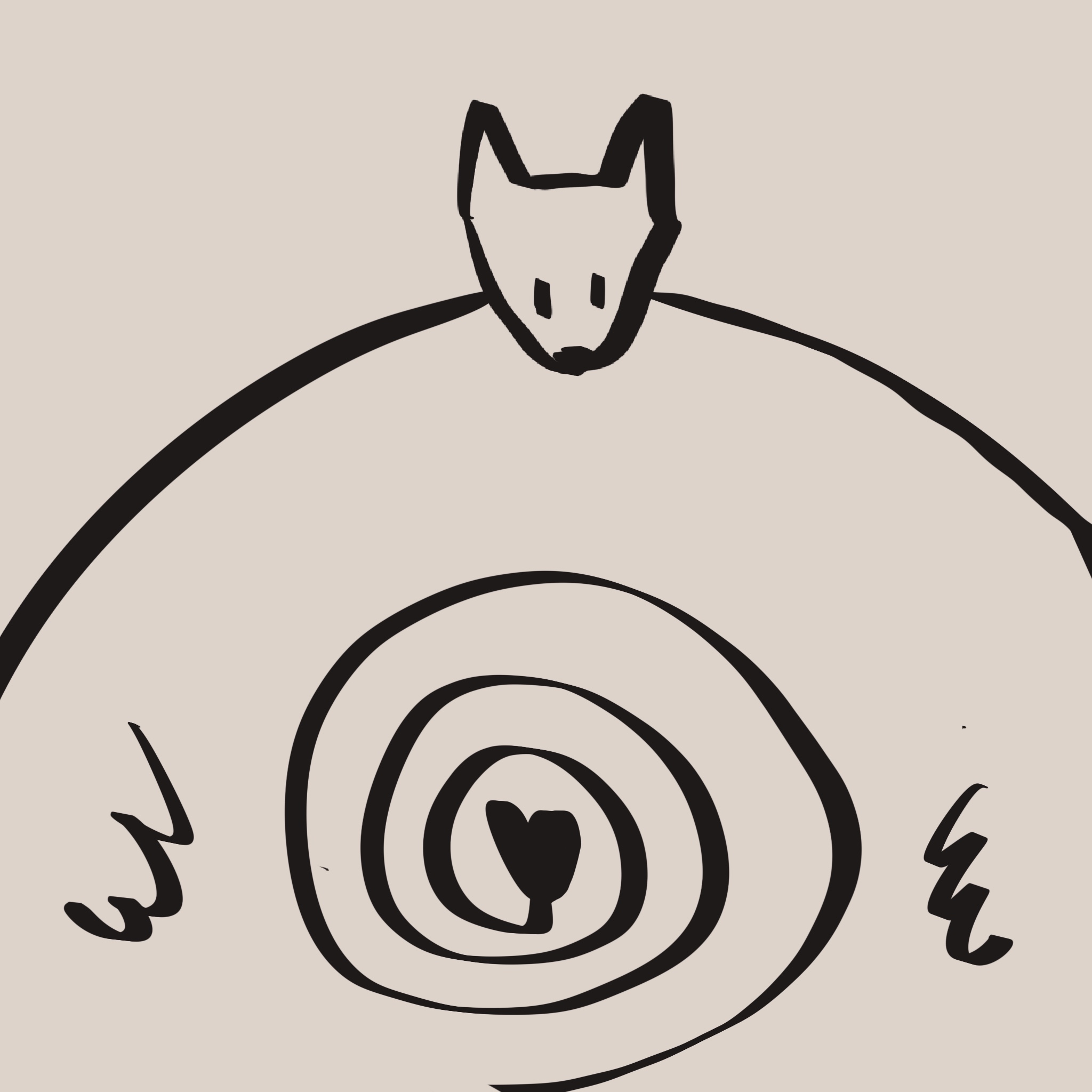 我说你为什么会出这个题目，你说那天你梦到我们两个藏在衣柜里，我对你说‘这样好像藏在狐狸肚子里’。
       于是我画了一颗被层层包裹在狐狸肚子里红心。
       我在老公的肚子里很安全，谁也抢不走。