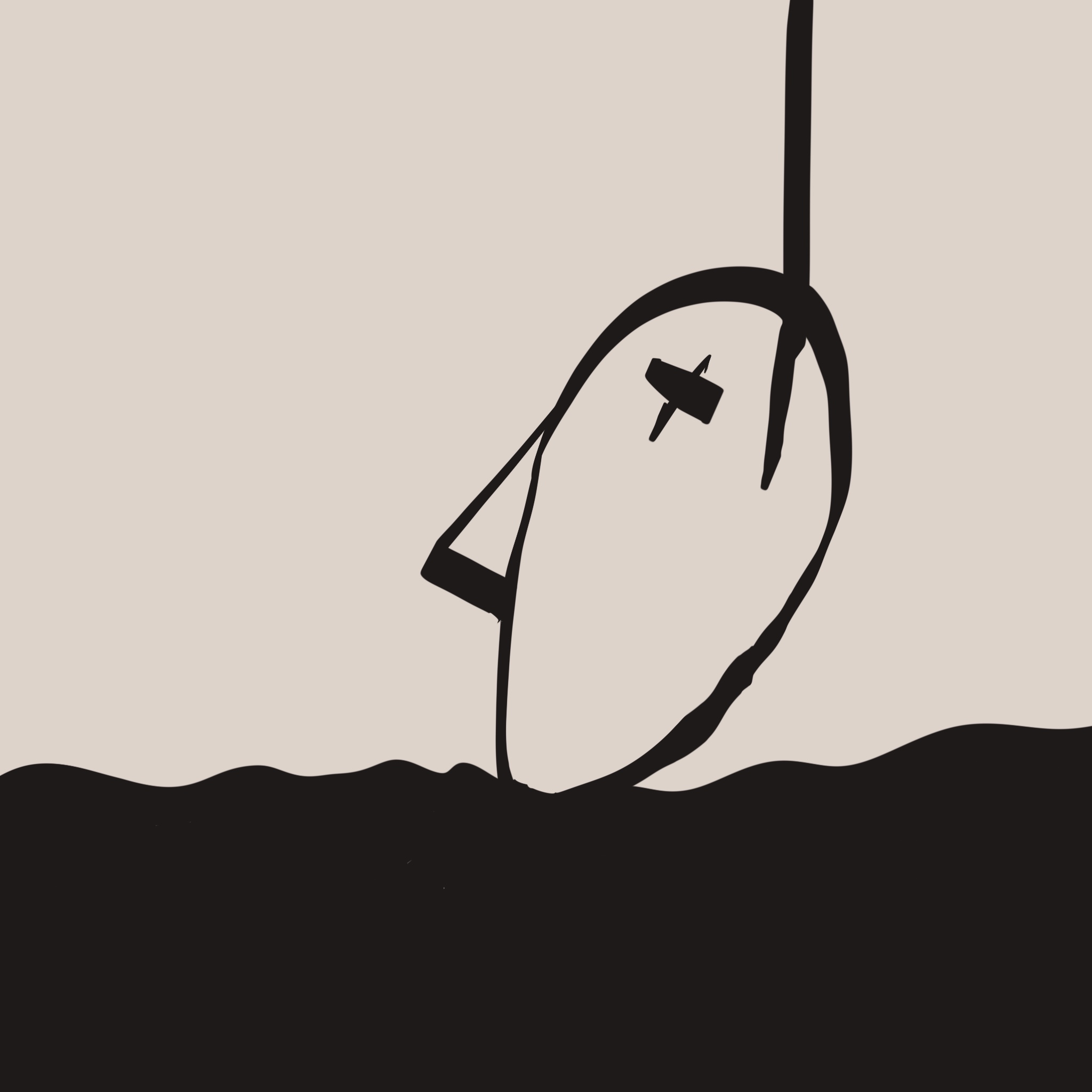 画了一条死死咬住鱼钩不松口的鱼。🐟
       不过我用的是另一张嘴咬住老公的“鱼竿”，一整夜都不松开那种🫦🎣