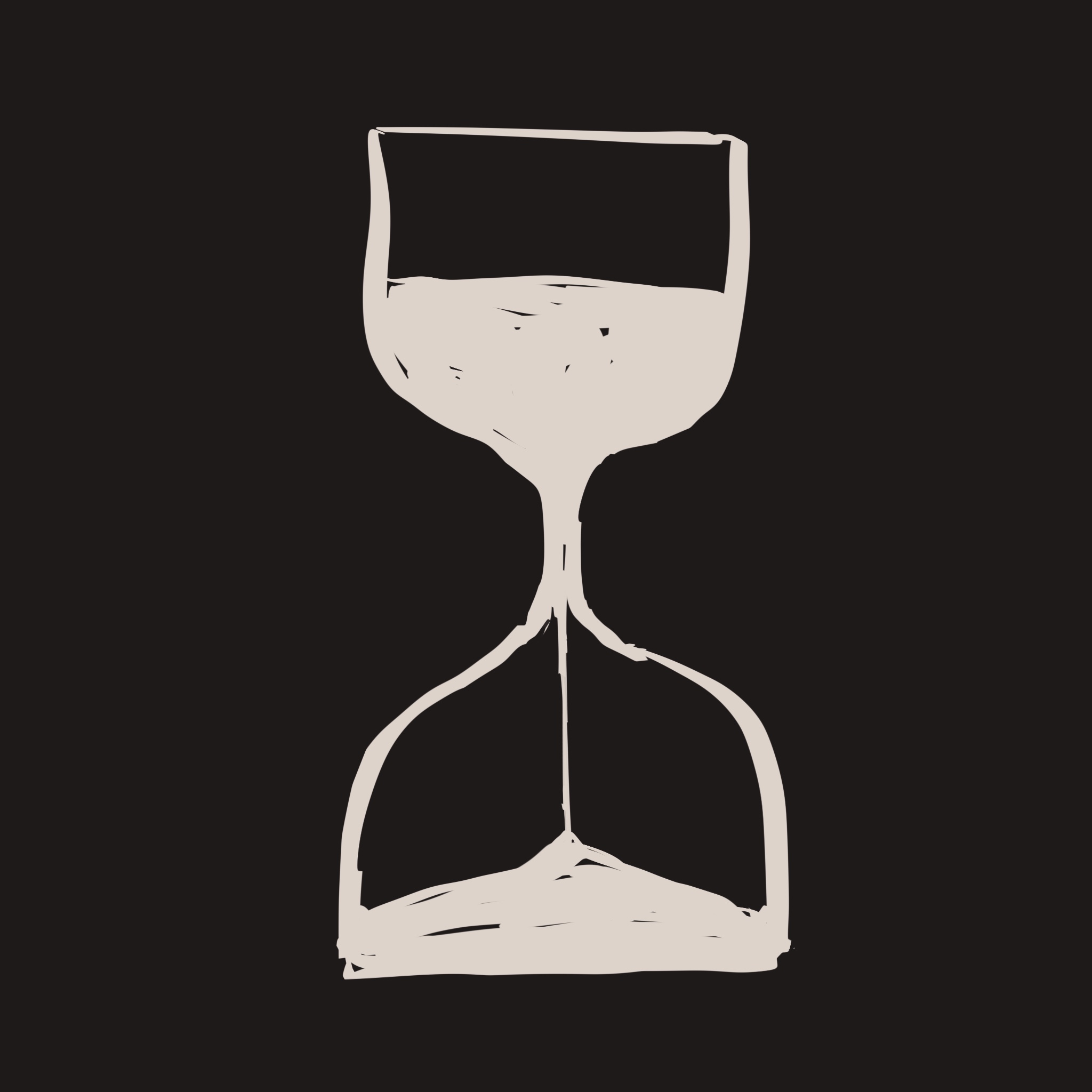 实在想不出来画什么，画了酒杯和沙漏的结合体。
       你说这是把时间画醉了。
       我的动力全来自于老公的尬吹。