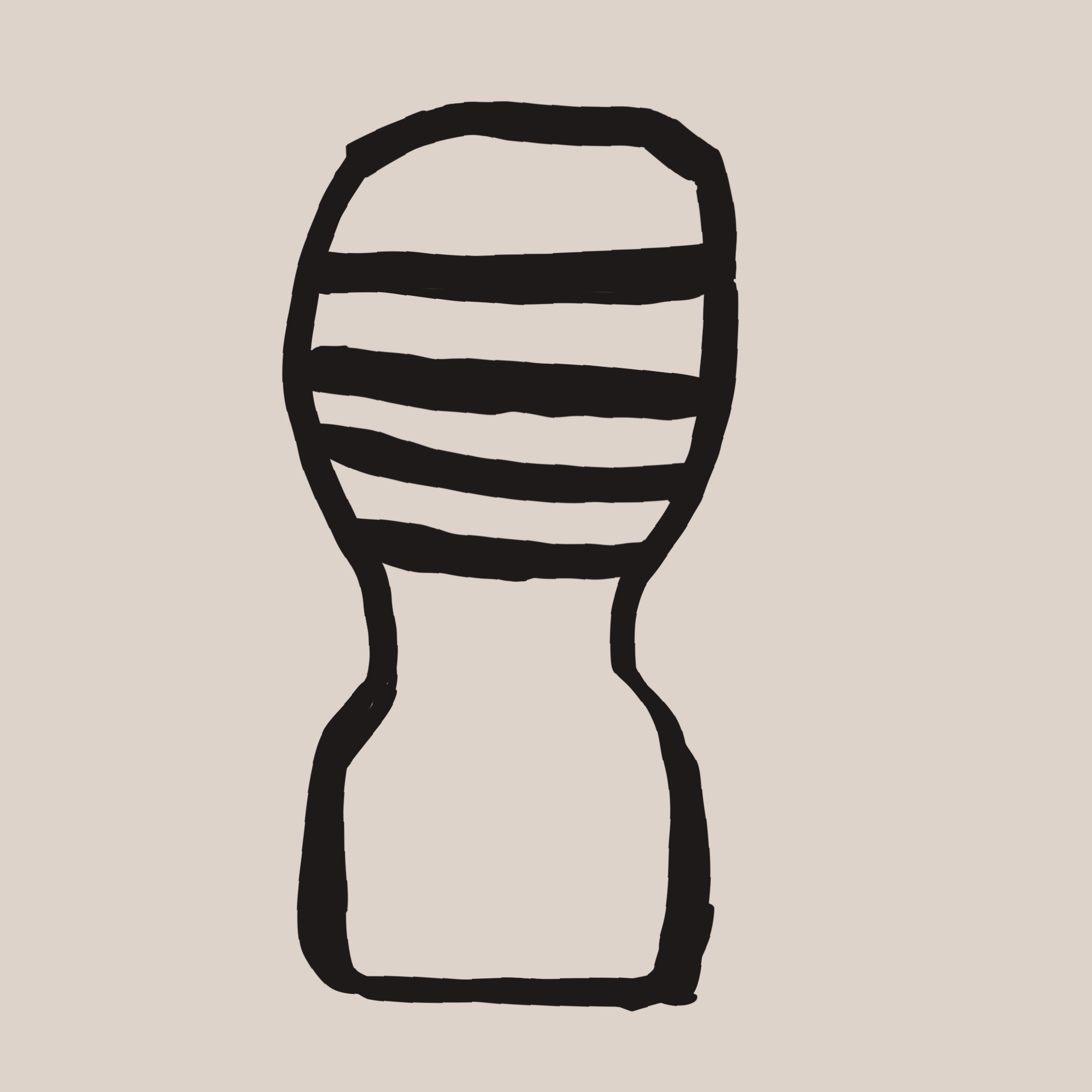 画了一个流线型物体……咳咳，是Tenga。
       这就是那个‘果核’，你说你想脱身还是想被禁锢？🥵