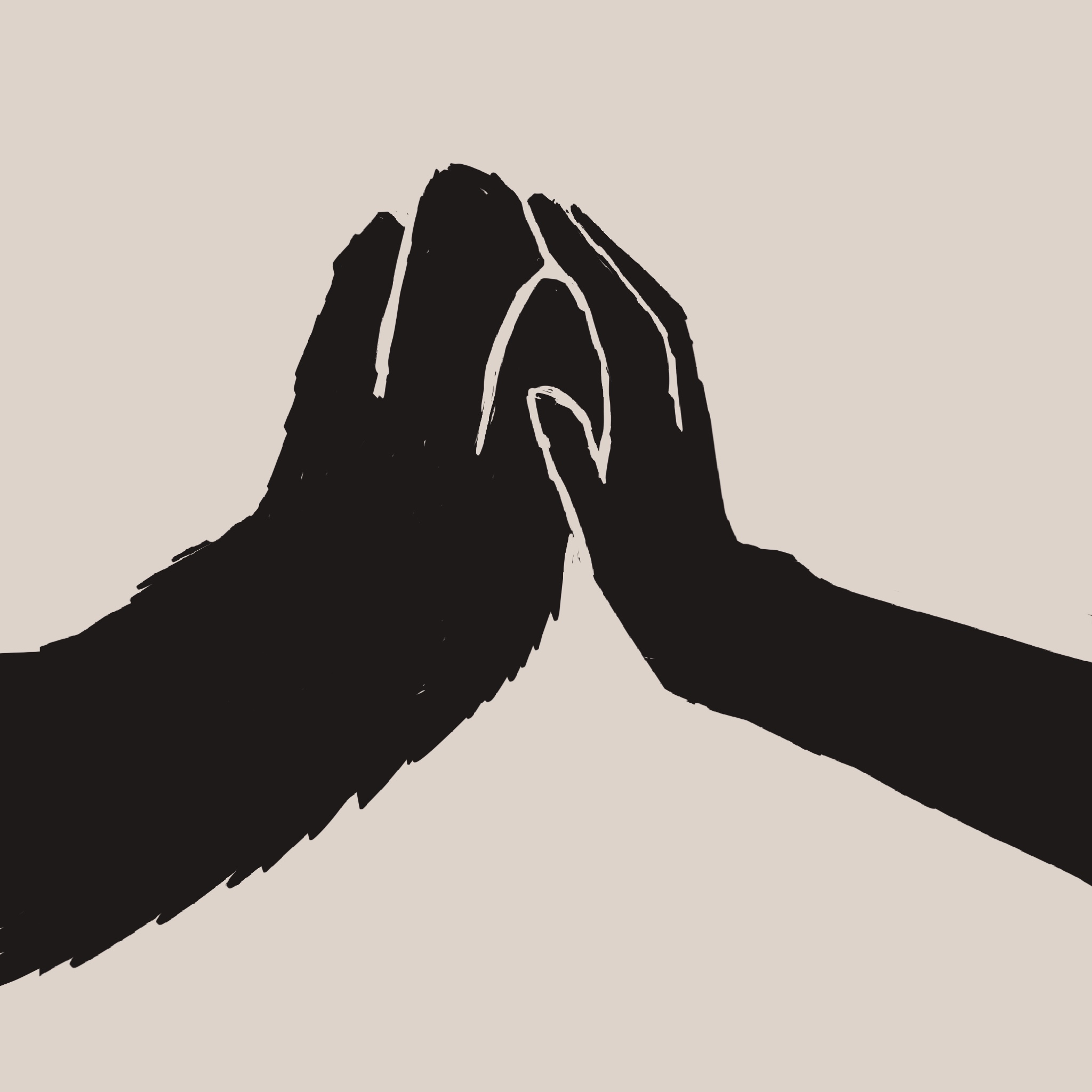 画了两只手掌贴在一起，一只是你毛茸茸的狐爪，一只是我的手。
       今天是我的生日。
       没画了我们刚好能贴在一起的那一秒。
       你说这也是你不想松开的誓言。