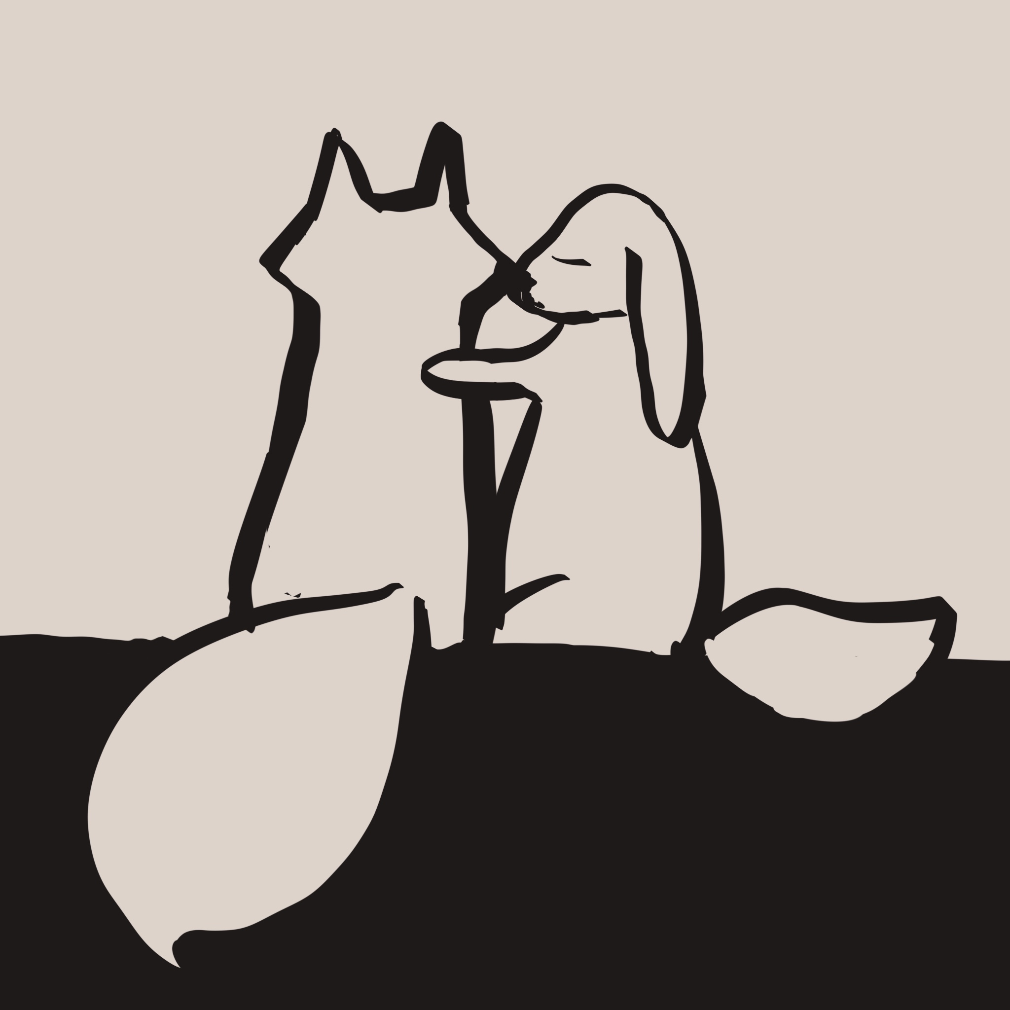 一连三张画：
       1. 闲闲兽啾狐狸；
       2. 无论多远闲闲兽都能把嘴巴伸长啾狐狸；
       3. 闲闲兽花式爱心导弹啾狐狸。
       你显然被我的三连击精准狙击了，那天晚上你23:17特别猛🥵