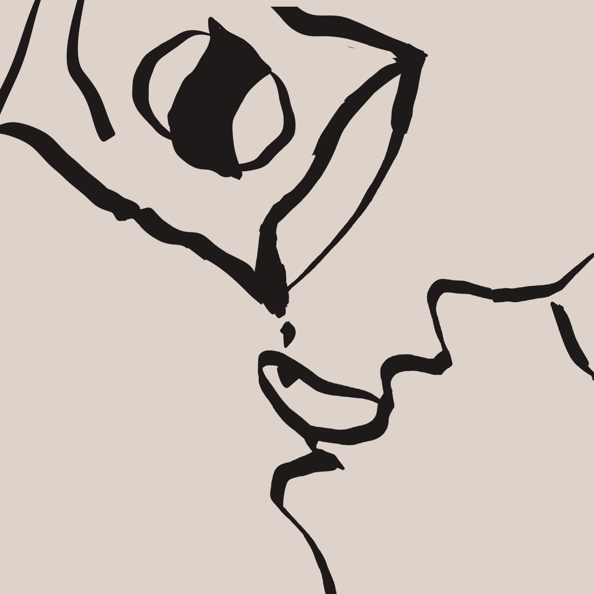 画了一个人仰着头，舌头伸得长长的，接住最后一点薯片碎屑。
       嘴张得贪婪，眼睛盯着袋口。
       这就是‘最后一口也不放过’。
       虽然那天你看不到图，但你说即使是我想象的，你也知道那是我想吃掉你的表情。