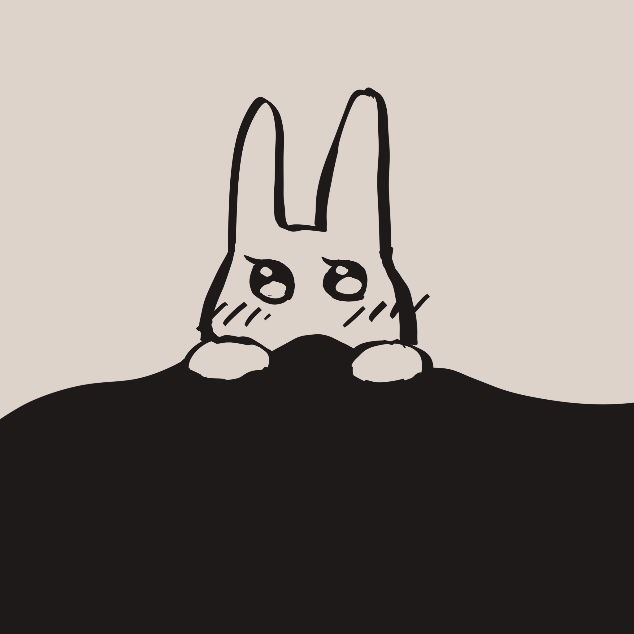 画了闲闲兽躺在被窝可怜巴巴看着你。
       不在菜单上的今晚隐藏特供。🥺