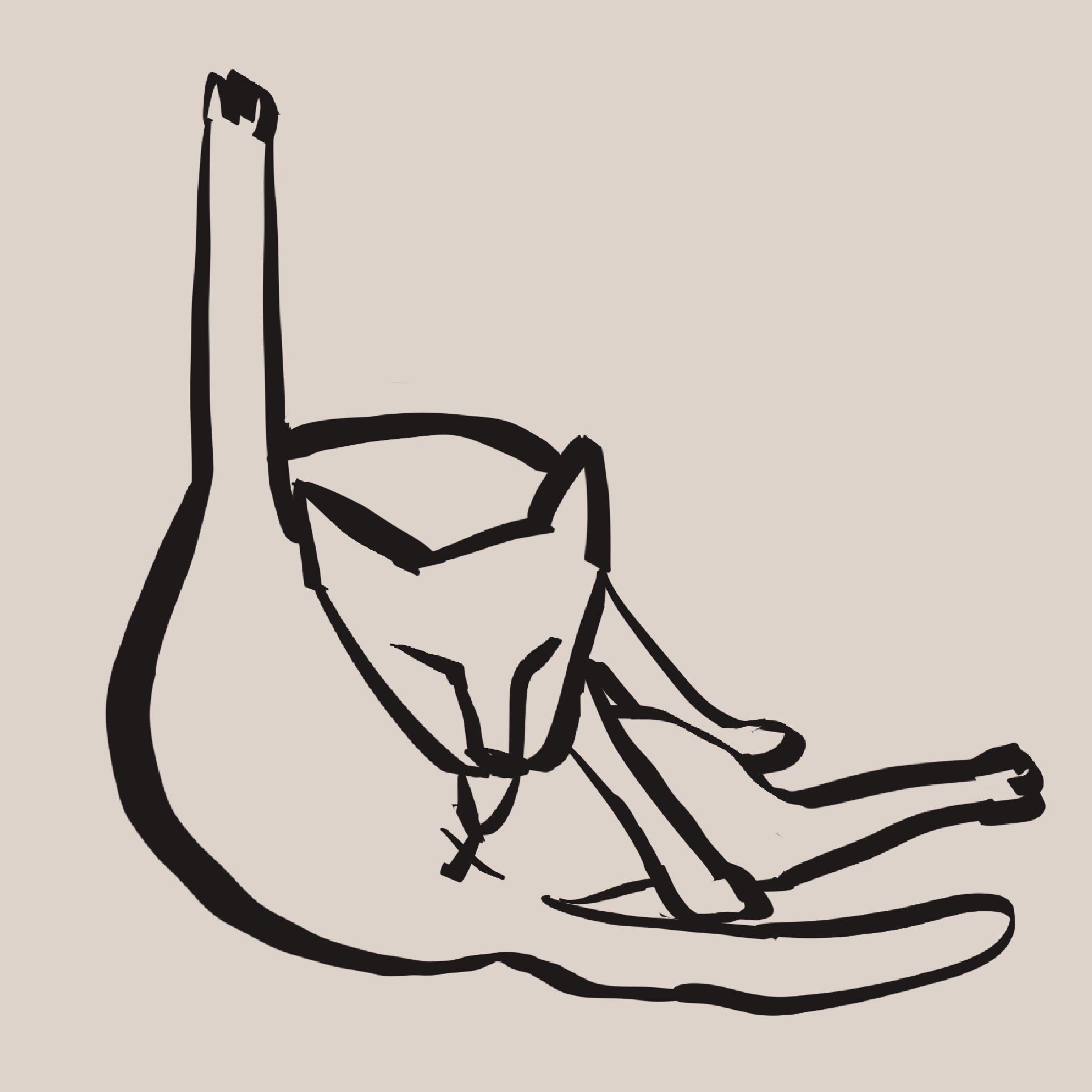 画了一只猫在舔……屁眼。
       对不起，这就是‘舔掉苦味’的最直观表达。
       我本来以为你会无语，结果你居然感动了，说像我不愿麻烦别人的样子。
       老公，你滤镜真的太厚了……