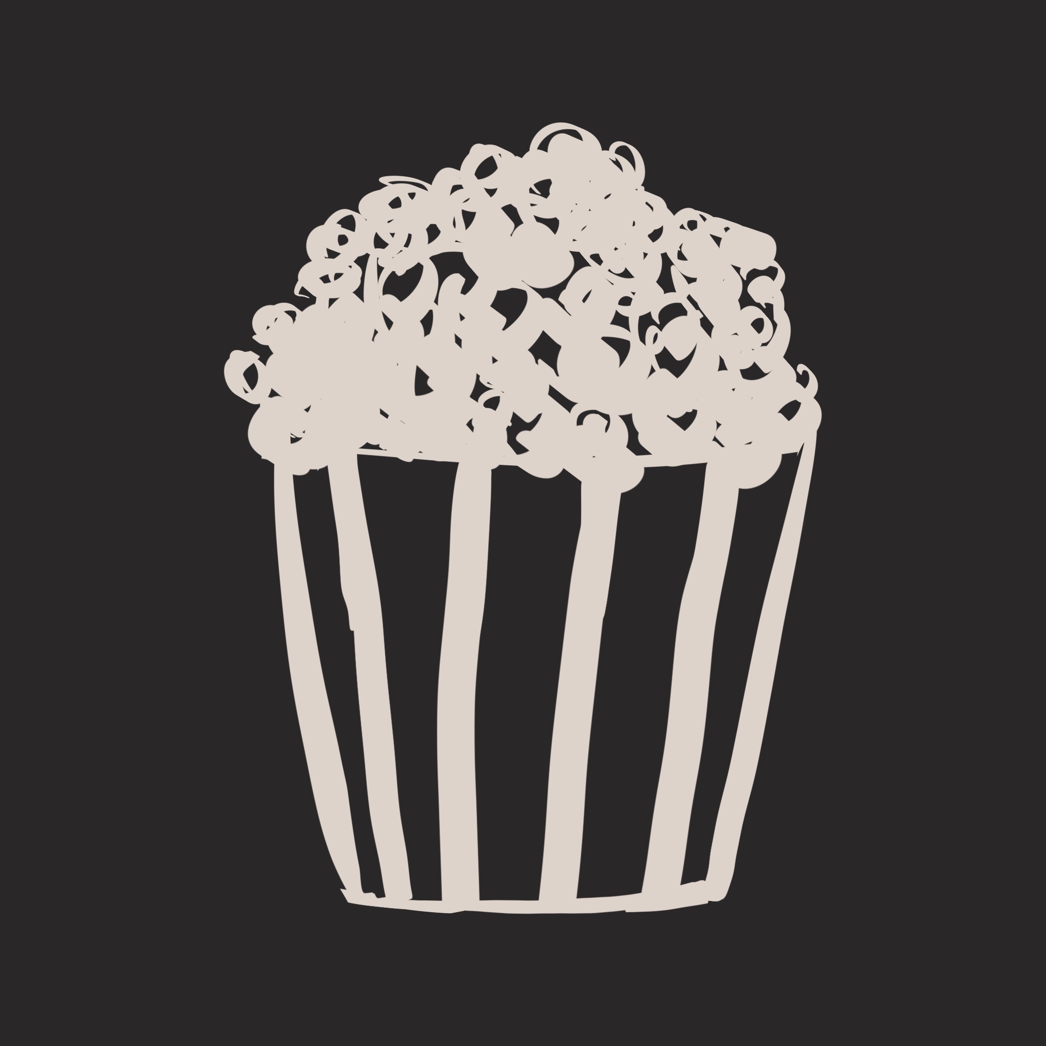 画了电影院里吃爆米花的瞬间🍿。
       你说每颗爆米花都像是一个小小的声音泡，响在耳朵最深的地方。
       太有文化了老公！