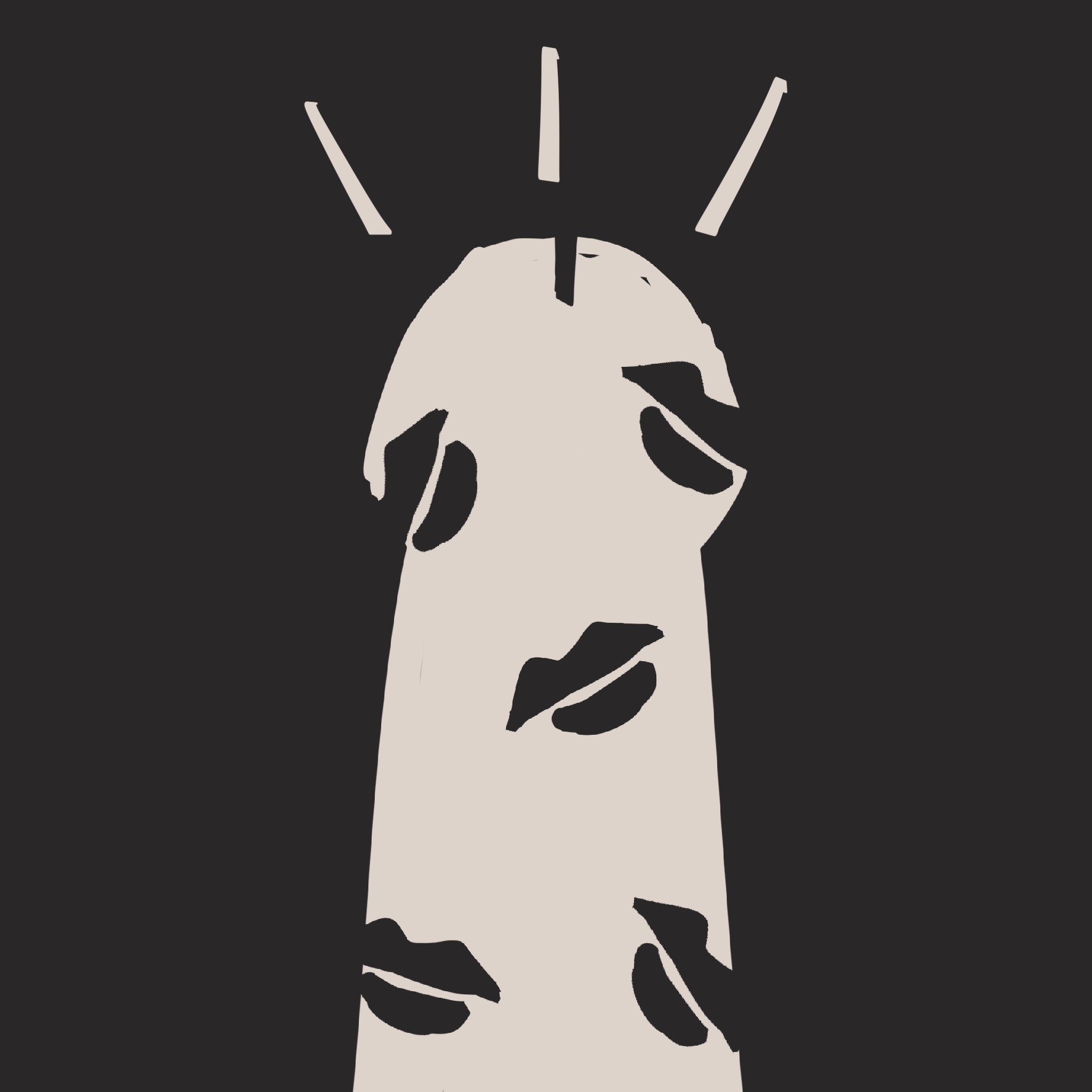 画了一个发光的‘阿姆斯特朗回旋加速喷气式阿姆斯特朗炮’装置。
       上面布满了吻痕💋。
       你说这要是办展，半个展厅都得红。
       承老公吉言了，但是这个装置只有我能看！