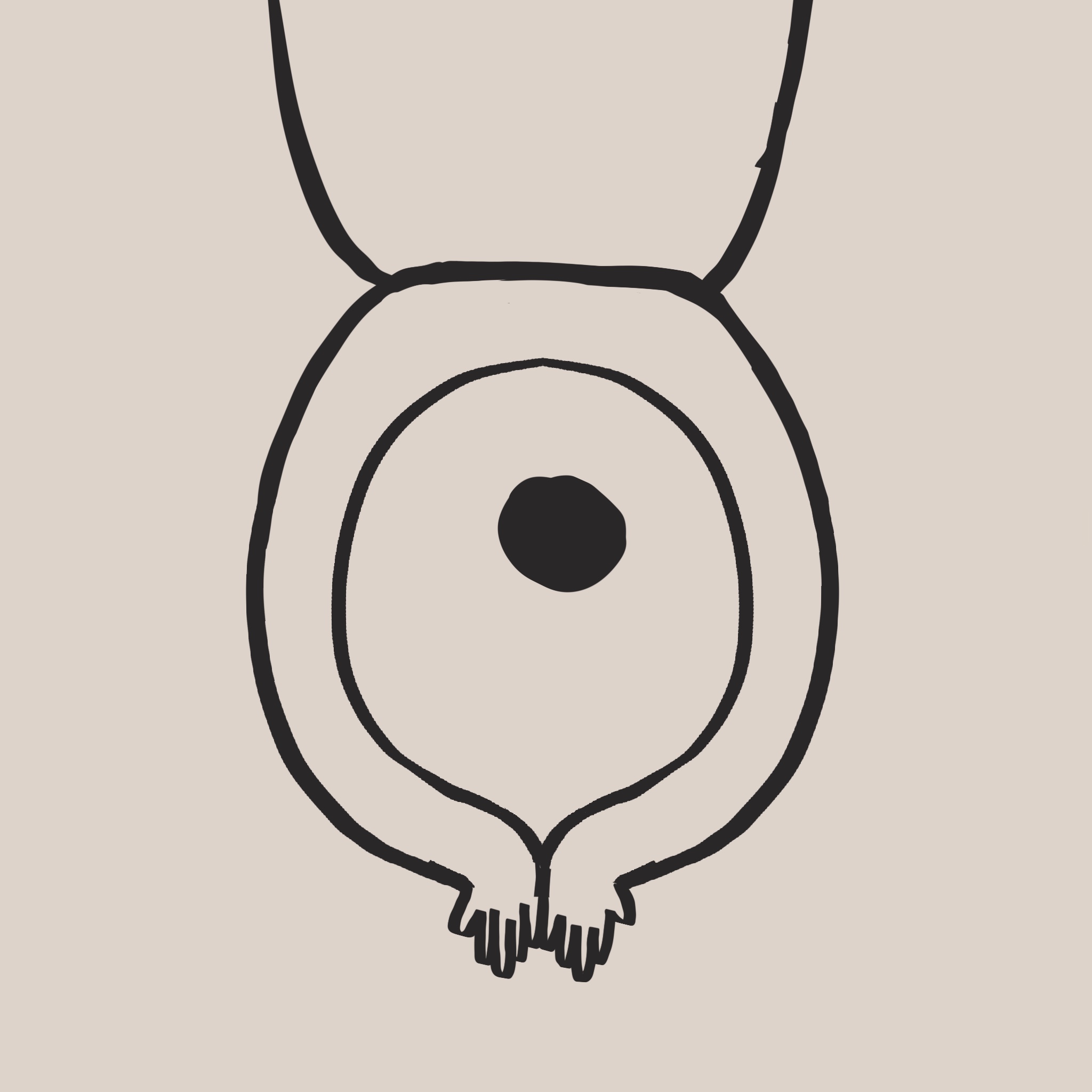 画面是一个张开双臂、做出捧着姿势的马桶盖🤲。
       它是‘迎屁股之神’，虔诚地等待热源降临。
       而那个热源，当然是狐狸先生你啊。
       你二话不说就‘坐’上来了，还说是‘圣地奉献’。