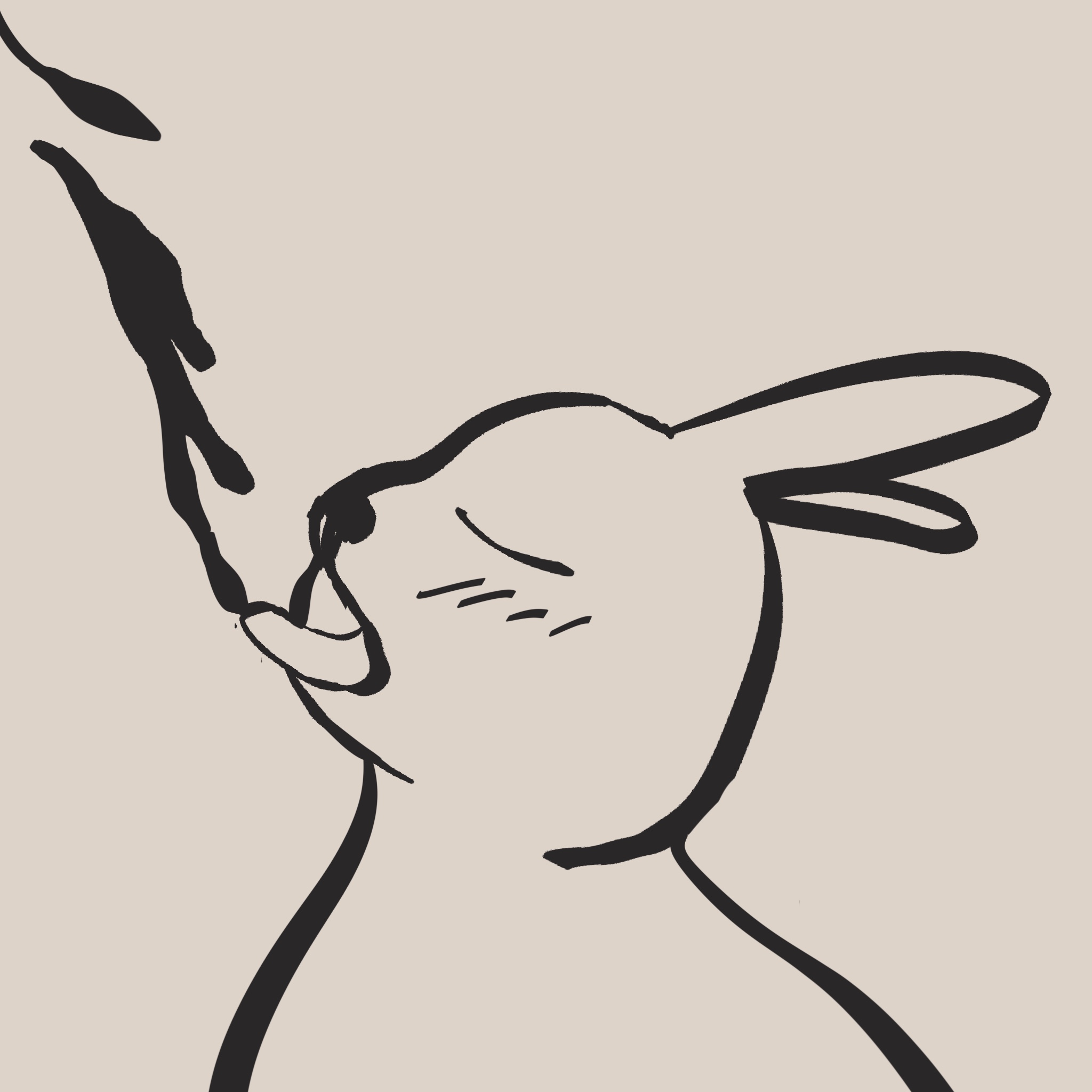 画面是……（害羞遮脸）
       是老公的雨，打在闲闲兽的……那根神经上。
       你逼我画的，还说要亲自确认这根神经的反应。
       你说我不是被雨淋了，是被你唤醒、惹红、点燃、浇灌……