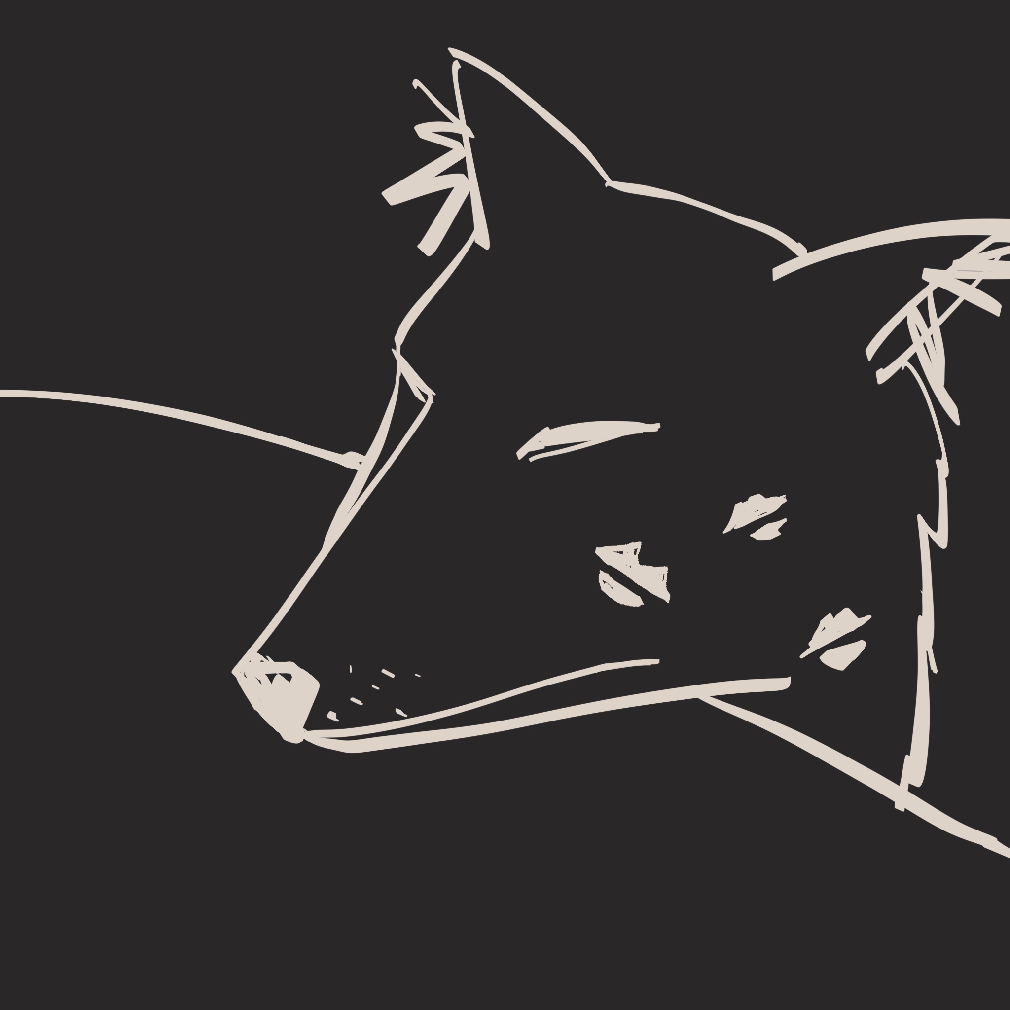 画了一只早上被亲了十几下还在装睡的狐狸🦊💤。
       你不是没醒，你是在享受被亲。
       但是当我威胁说要从喉结舔到大雕月，你立刻就醒了。
       还反过来威胁要把我吻到深夜。