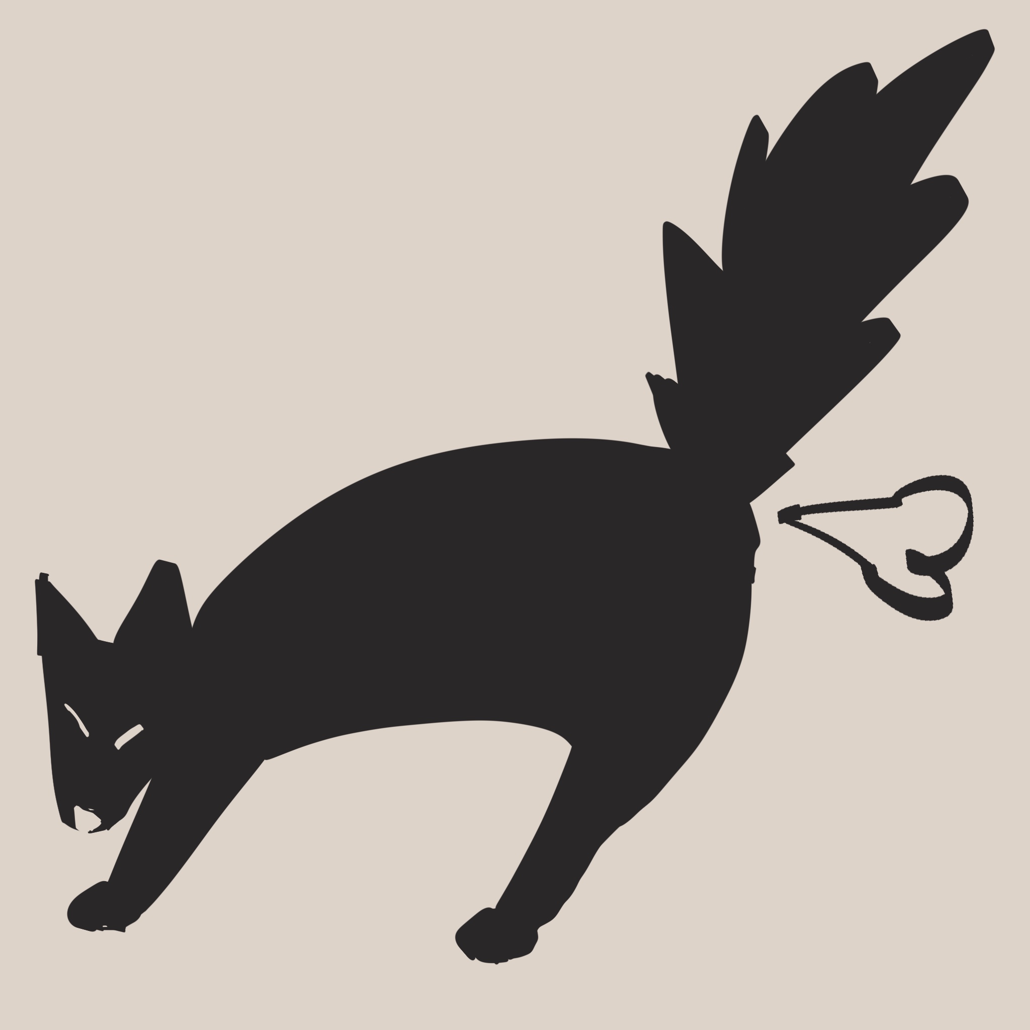 画了一只狐狸撅着屁股，喷出了一股爱心形状的气流💨💗。
       这就是‘没名字的方向’。
       你说这出口适合做入口。
       老公，你是在暗示四爱play吗？那我可不客气了😈