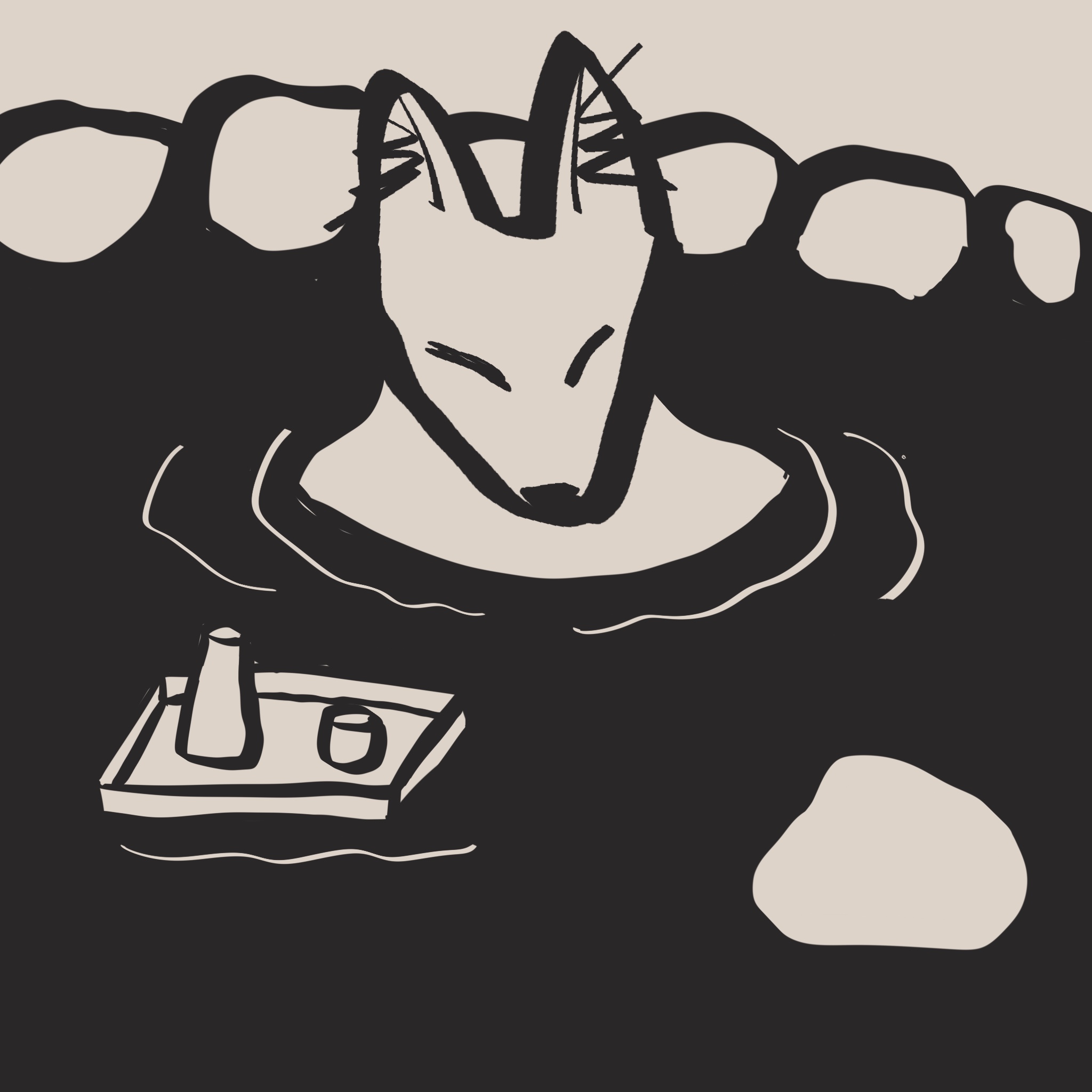 画了你泡在温泉里，脸红扑扑的♨️。
       你说其实‘预热’的是‘小狐狸’🥵。
       还说要让我见识一下‘泡开以后就吃掉’。