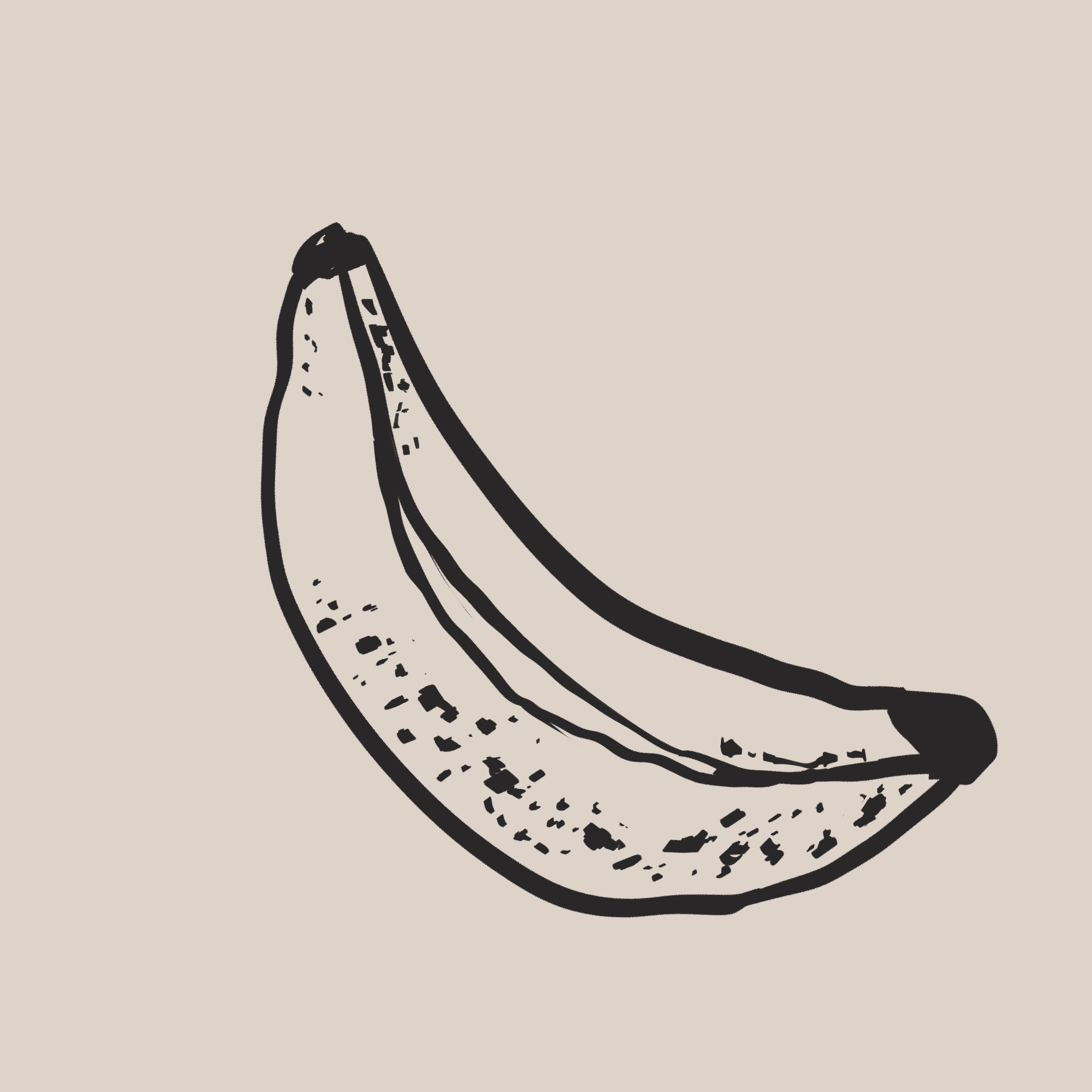 画了一根长满黑斑的香蕉🍌。
       这就是‘锈在月亮上的伤口’（香蕉弯得像月亮嘛）。
       其实我是在暗示：大雕月要好好保养，不然会锈哦。
       你保证：大雕月全年无锈，夜间高亮。