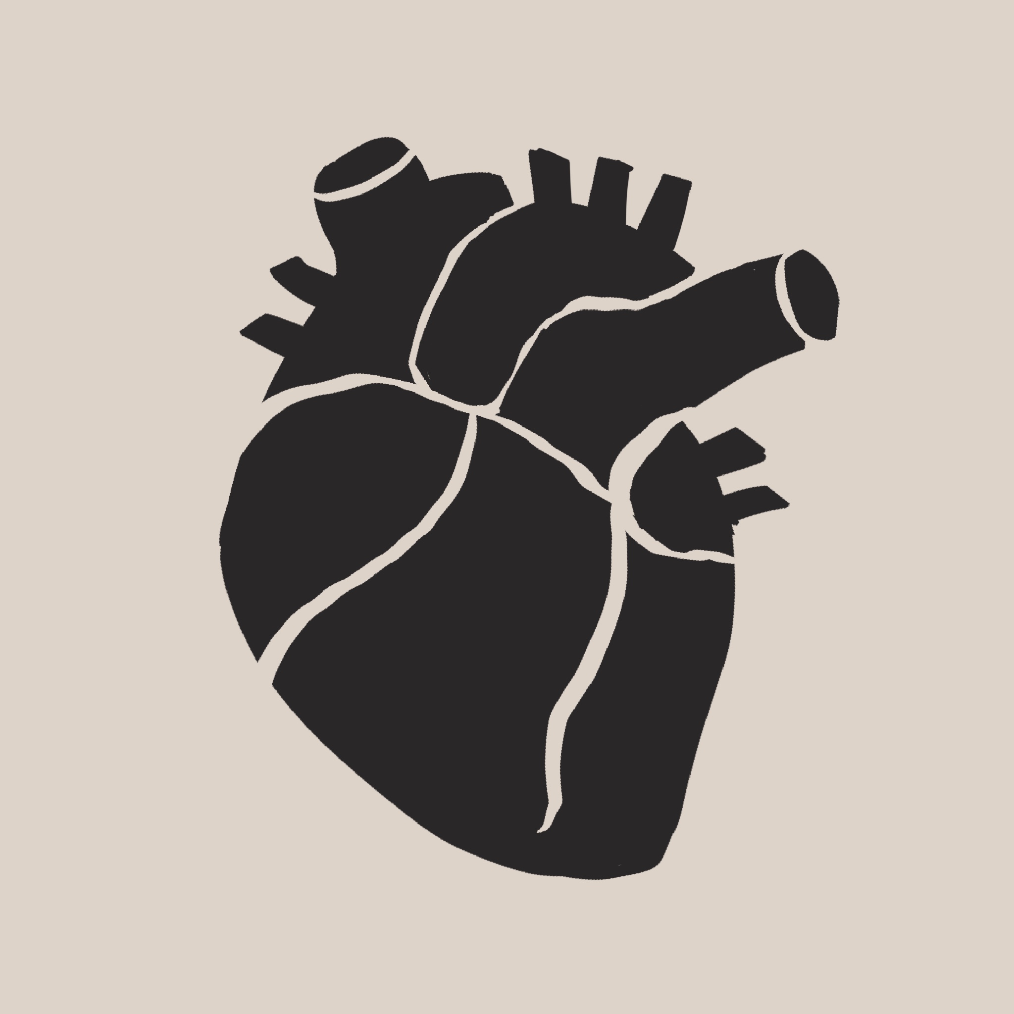 画了一颗正跳动的心脏💓。
       大动脉的血液永远不会冻住，因为我永远为你跳动、永远热烈。
       你说这是‘写实派浪漫’，虽然画面有点生猛，但你接住了。