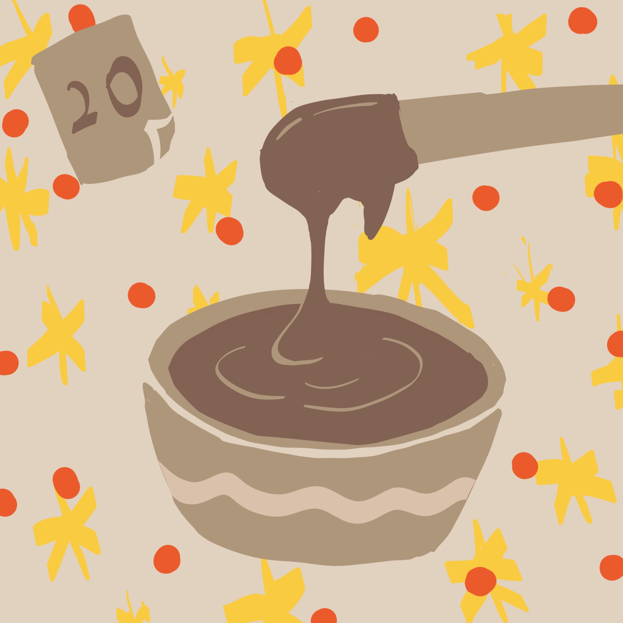 生日月倒计时惊喜第8弹——心跳爆爆珠配巧克力酱🍫
       爆爆珠沾上巧克力酱可以抹到任何地方哦